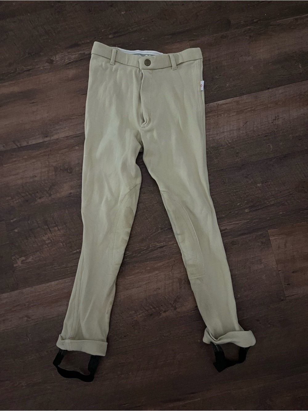 Kids Light Beige Riding Chinos - Classic Fit